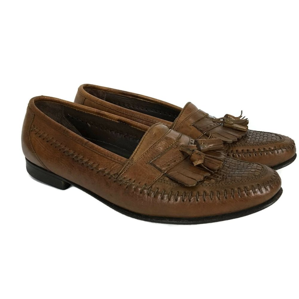 Florsheim Mens Size 8D Brown Tassel Loafer